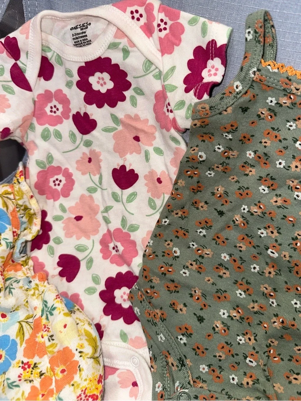 3 Floral Baby Girl - Mixed Floral Prints
